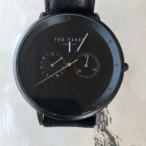Ted Baker Elegant Black Watch T550057002 – Men’s Minimalist Black Dial Quartz